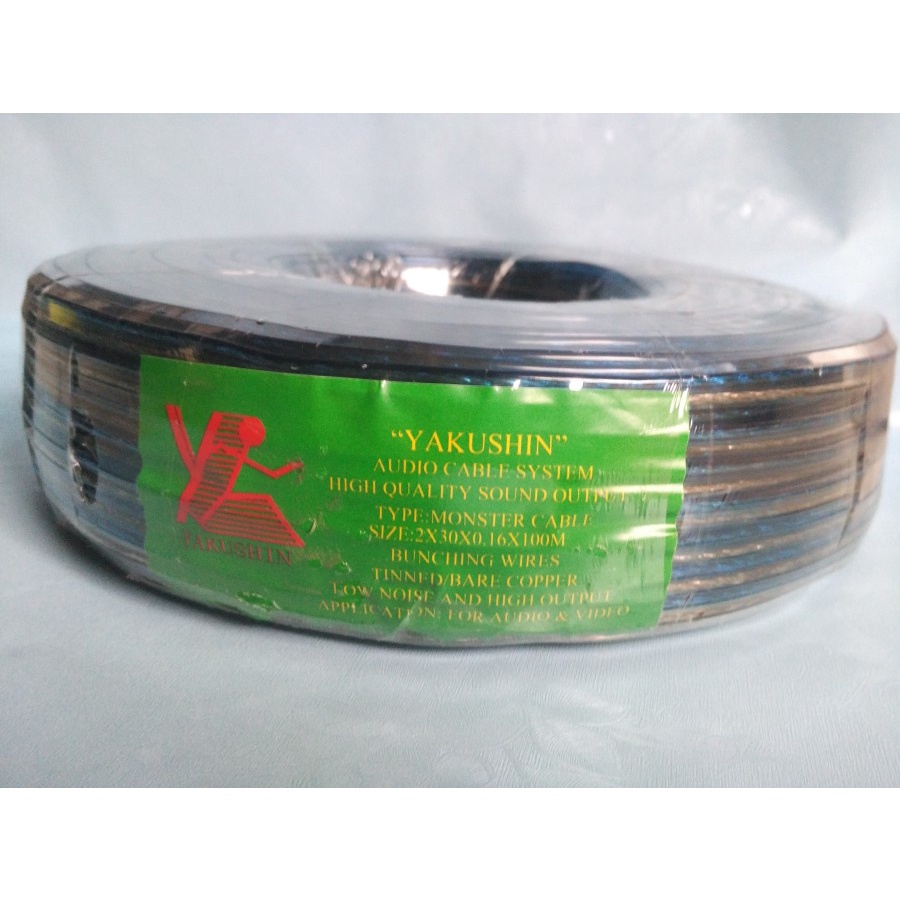 Kabel Transparan YAKUSHIN 2 x 30 (100 mtr) per-Roll