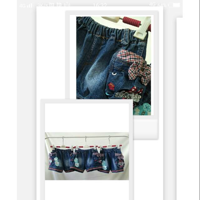 Hot Pants Denim Impor Anak