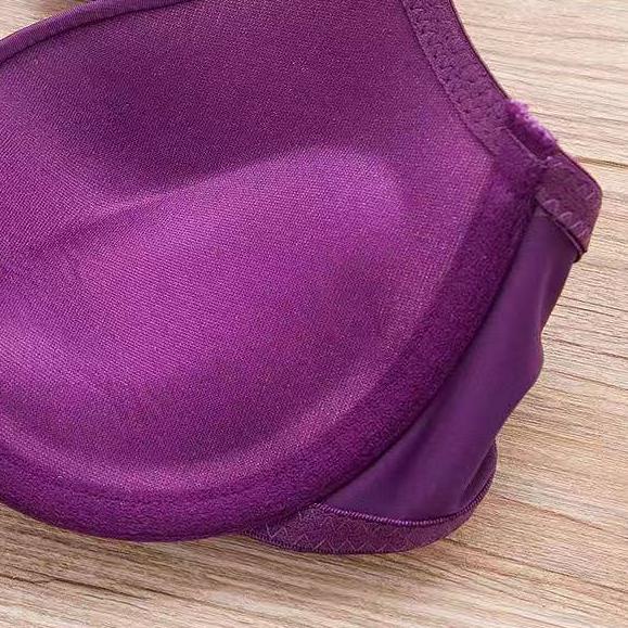 ♨ Bh Tanpa Kawat Kupu-kupu Bersulam Cantik Seamless Push Up Bra Lembut Nyaman Spandex ❈