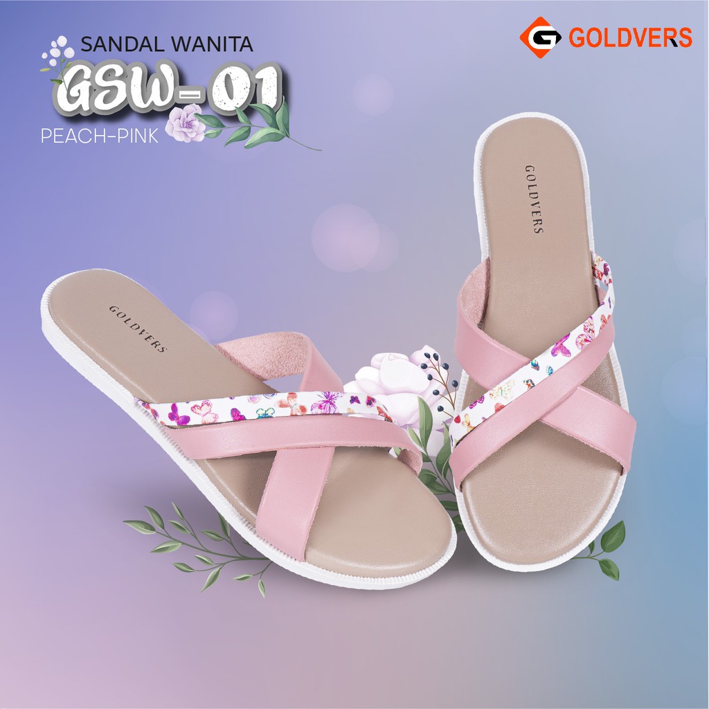 INDORAYA STORE – sandal teplek wanita – sandal original GOLDVERS – sandal selop wanita GSW-01