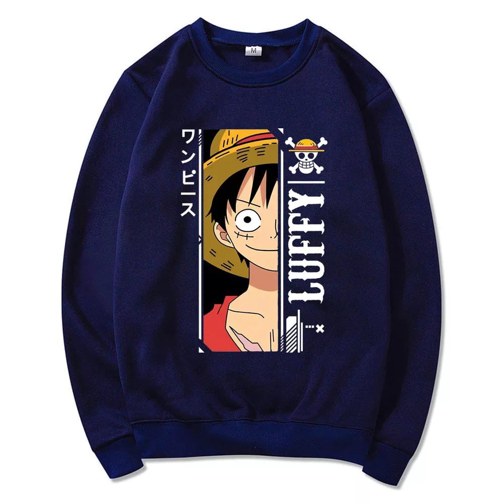 Baju Jaket Hoodie Anime One piece luffy zoro laki laki cowok pria perempuan wanita UNISEX original b