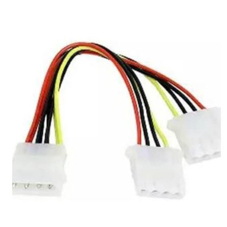 Cable molex ide 4 pin male to 4p molex female 2x splitter for cpu pc fan - Kabel molex extension