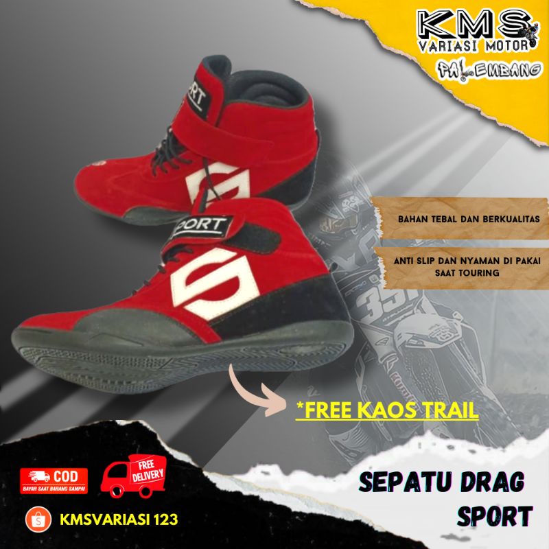 promo sepatu balap drag bike race touring sepatu murah sepatu drag termurah