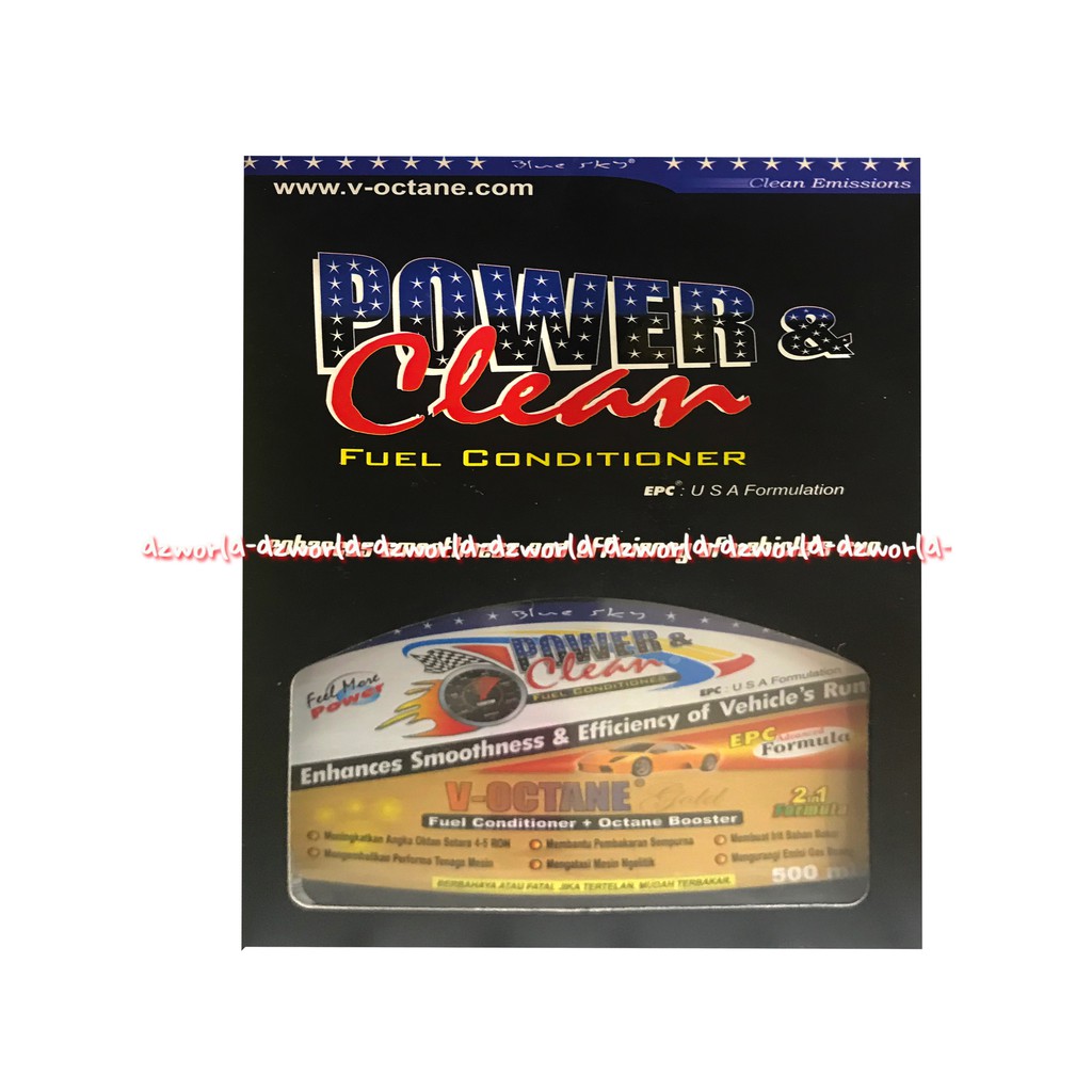 Power &amp; Clean Fuel Conditioner V-Octane Gold Penghemat Bbm 500mL