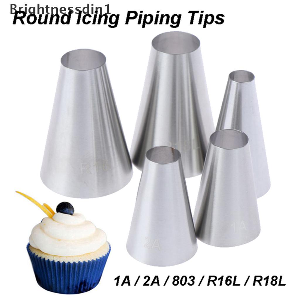 5 Pcs Alat Nozzle Icing Piping Cream Bentuk Bulat Besar 1 In 1 Untuk Dekorasi Kue