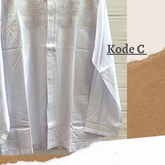 ✮ BAJU KOKO PUTIH DEWASA TANGAN PANJANG / KOKO ARRAHMAN PANJANG kode ( ARK ) ♘