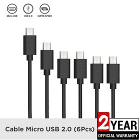 Aukey Cable Micro USB 2.0 (6Pcs) - 500334