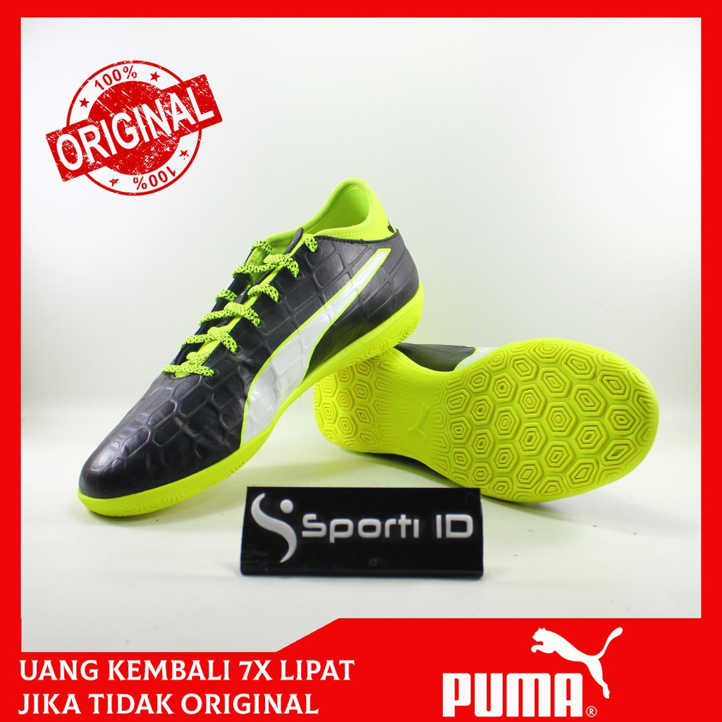 Sepatu Futsal Puma Evotouch III IT Black 103752-01 Original