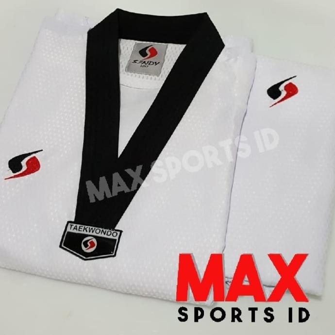 Dobok Sendy Fighter Diamond One (Seragam Taekwondo) Kerah Hitam