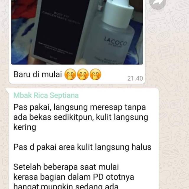 Lacoco Busfit /PEMBESAR PAYUDARA/SERUM PAYUDARA/PEMBESAR BOKONG PEMBESAR PANTAT,PAYUDARA KENDOR