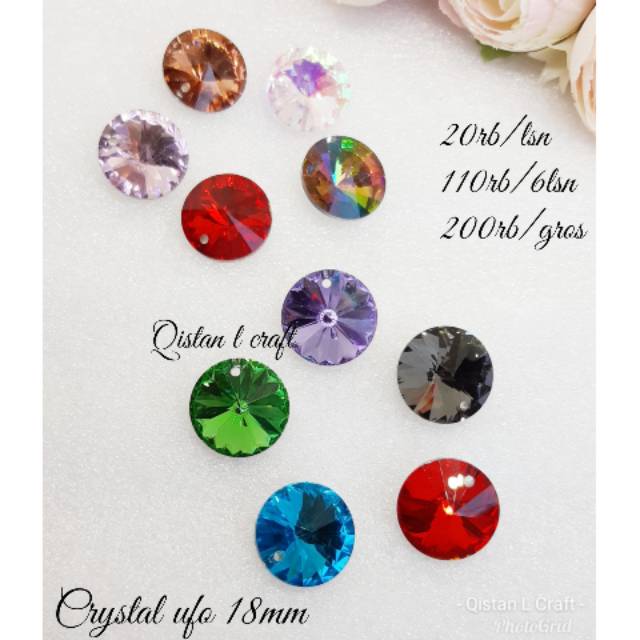 Crystal ufo 18mm 12pcs