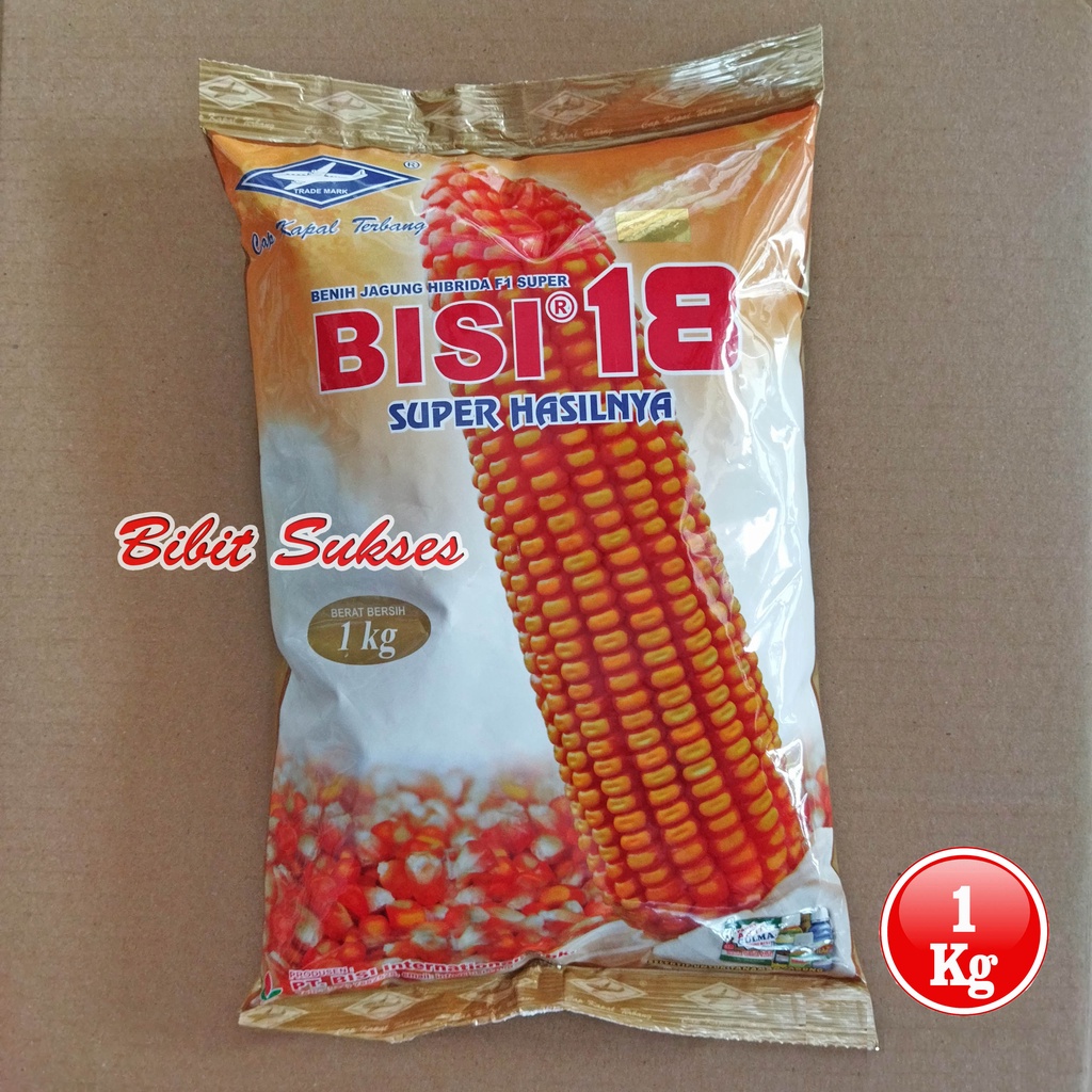 Benih Bibit Jagung Hibrida BISI 18 Kemasan 1Kg
