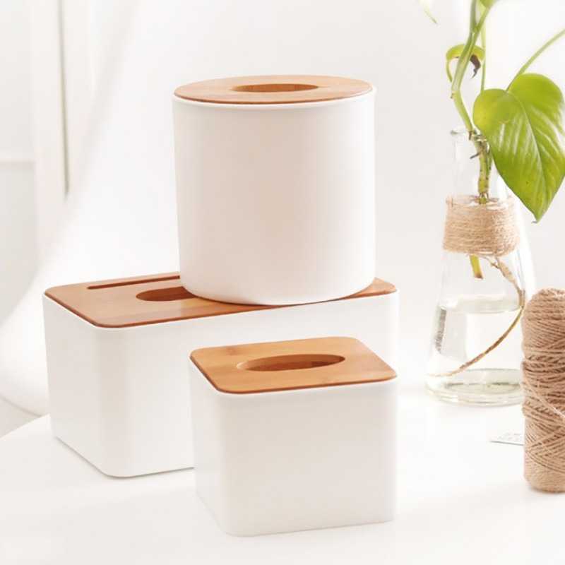 FatihShop Taffware Kotak Tisu Kayu Tissue Box 3 Grid - SV6492