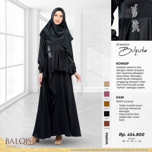 Rabbani - Gamis Dresslim Muslim Wanita Bilqisha