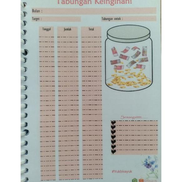 

[PRODUK JV0NO] BUKU - BINDER RING A5 CATATAN KEUANGAN / FINANCIAL PLANNER / KAS KELUAR MASUK M00
