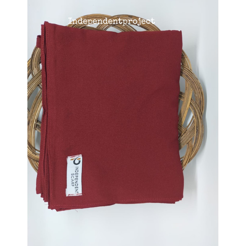 Pashmina Tali Diamond Crepe 180x75-Maroon