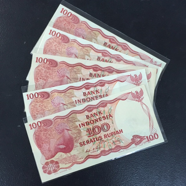 UANG INDONESIA PC 100 RUPIAH TAHUN 1984