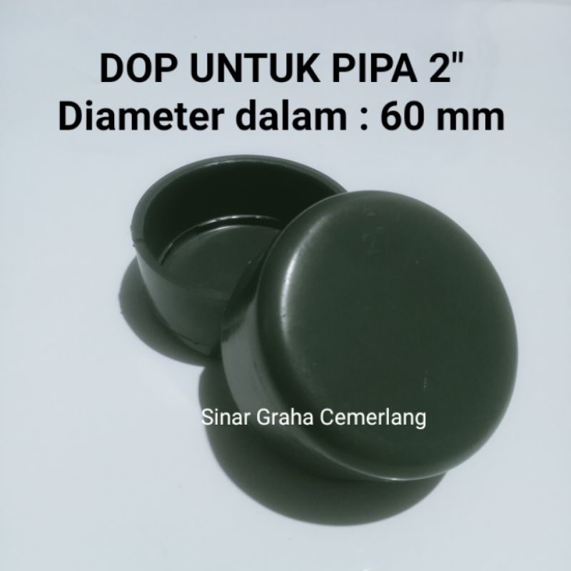 Dop Polos pipa 2" inch  tutup pipa 2 inch