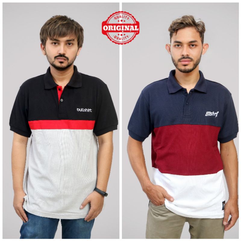 KAOS LACOSTE POLO PRIA APLIKASI ORIGINAL CLOTHING BULLSHIRT