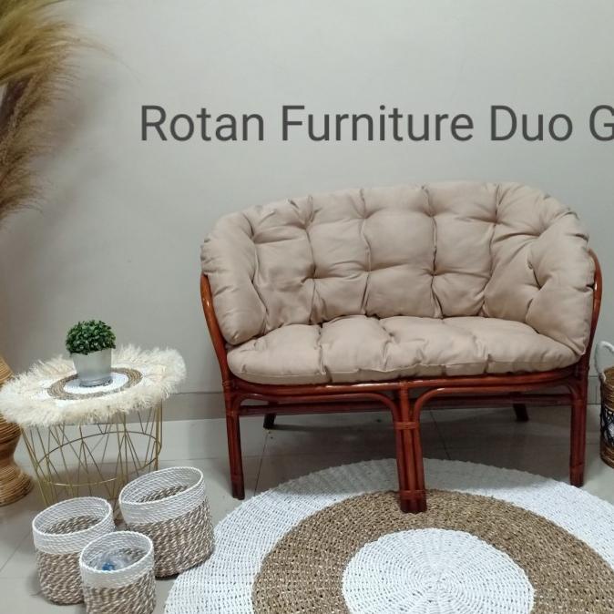 Kursi Rotan Sofa Bahama Panjang/ Kursi Tamu/Kursi Teras/Kursi Santai/B Unitedian