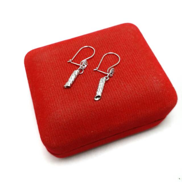 Anting Perak Anak Silver 925 Lapis Emas Putih - Anting Anak Perak 925