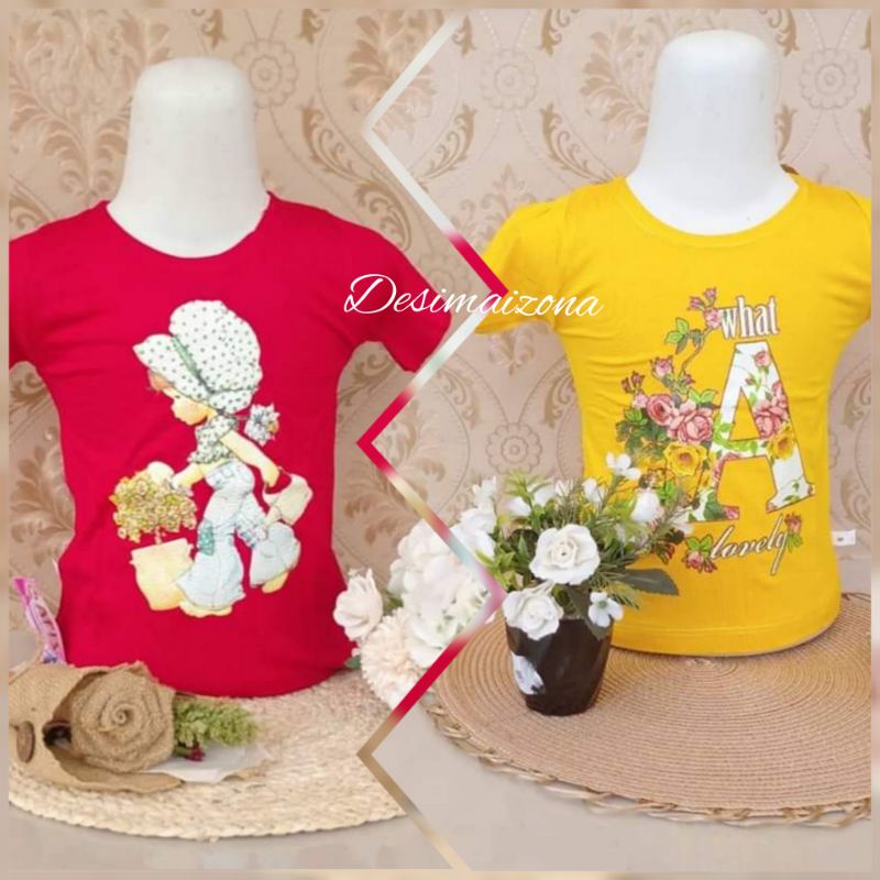 KAOS ANAK MURAH SIZE:L,ESTIMASI USIA:3-4 TAHUN