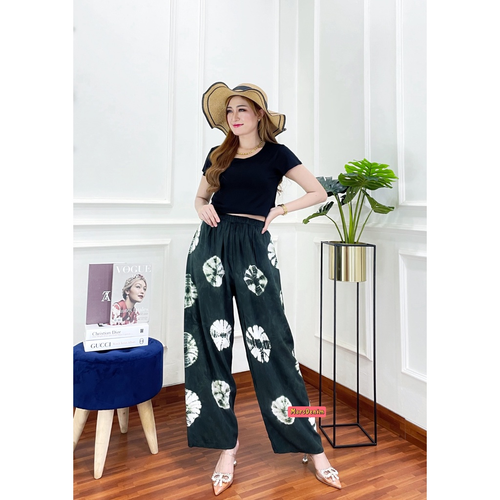 CELANA TIE DYE WANITA PANJANG BAHAN RAYON ADEM DAN NYAMAN