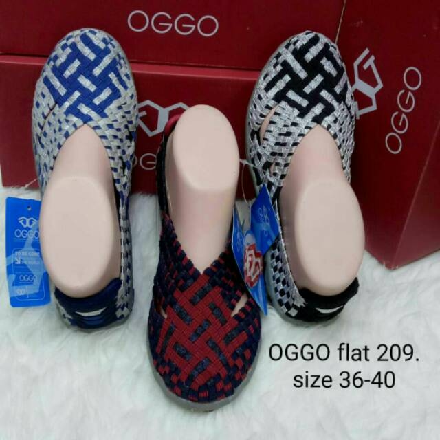 Sepatu Rajut Wanita OGGO 209 Flat ORIGINAL