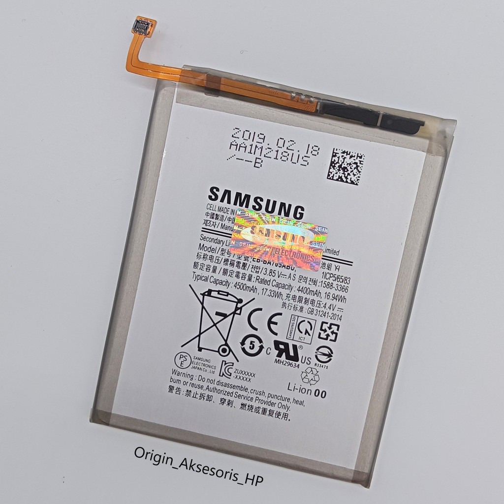 Baterai Samsung Galaxy EB-BA705ABU A70 2019 Original SEIN 100% dc 88