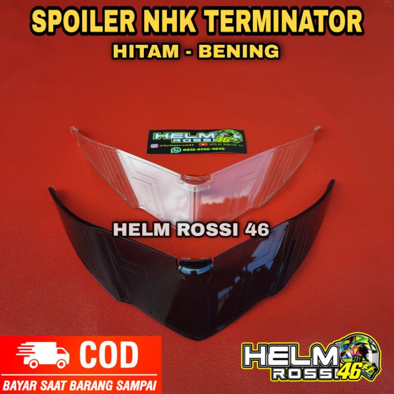 SPOILER NHK TERMINATOR - winglet NHK Terminator Termi hitam dan bening