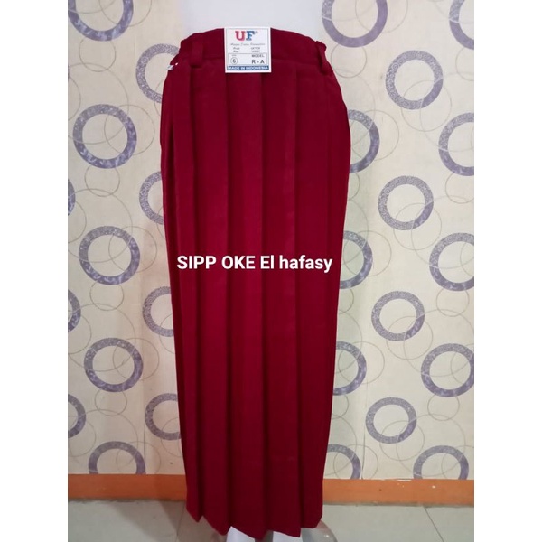 ROK SERAGAM SEKOLAH Rok SD Panjang Kelas 1/2/3/4/5/6 XL rempel polos merah hitam coklat putih hijau