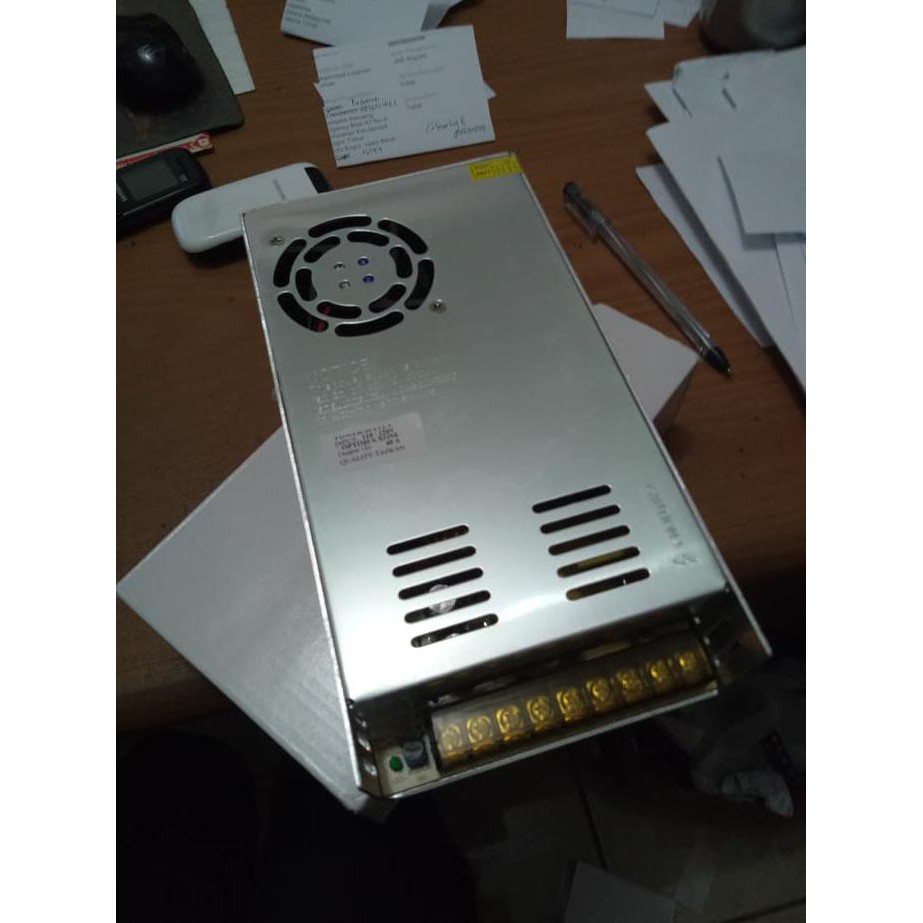 trafo 12v 40a adaptor led strip / power supply cctv 40 ampere original