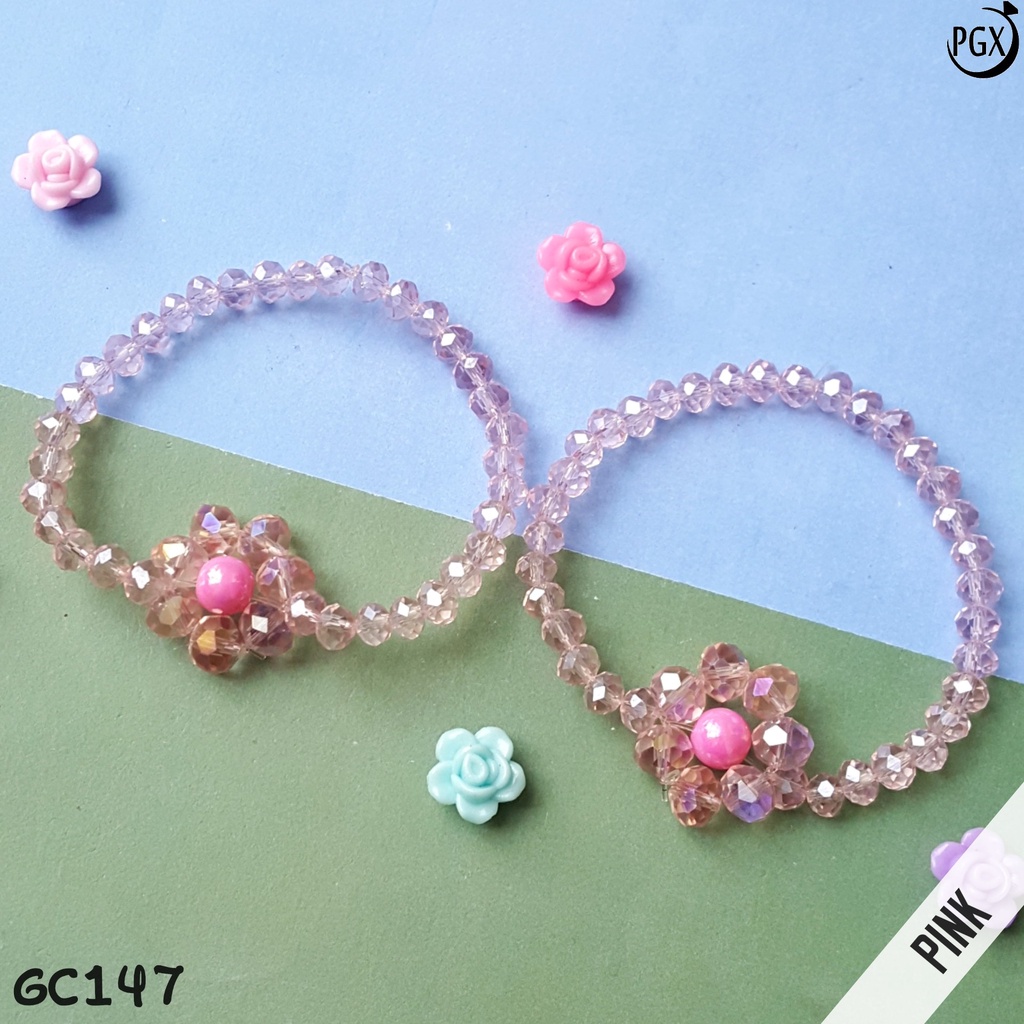 PGX Gelang Couple Sahabat / Bestie Kristal Aksesoris Wanita GC147