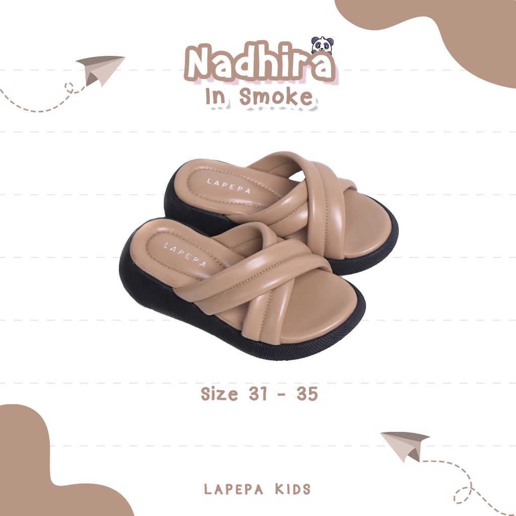 AVLINSTORE - tipe NADHIRA kids Sandal Platform Anak Perempuan Usia 2 sampai 10 Tahun Empuk Anti Selip