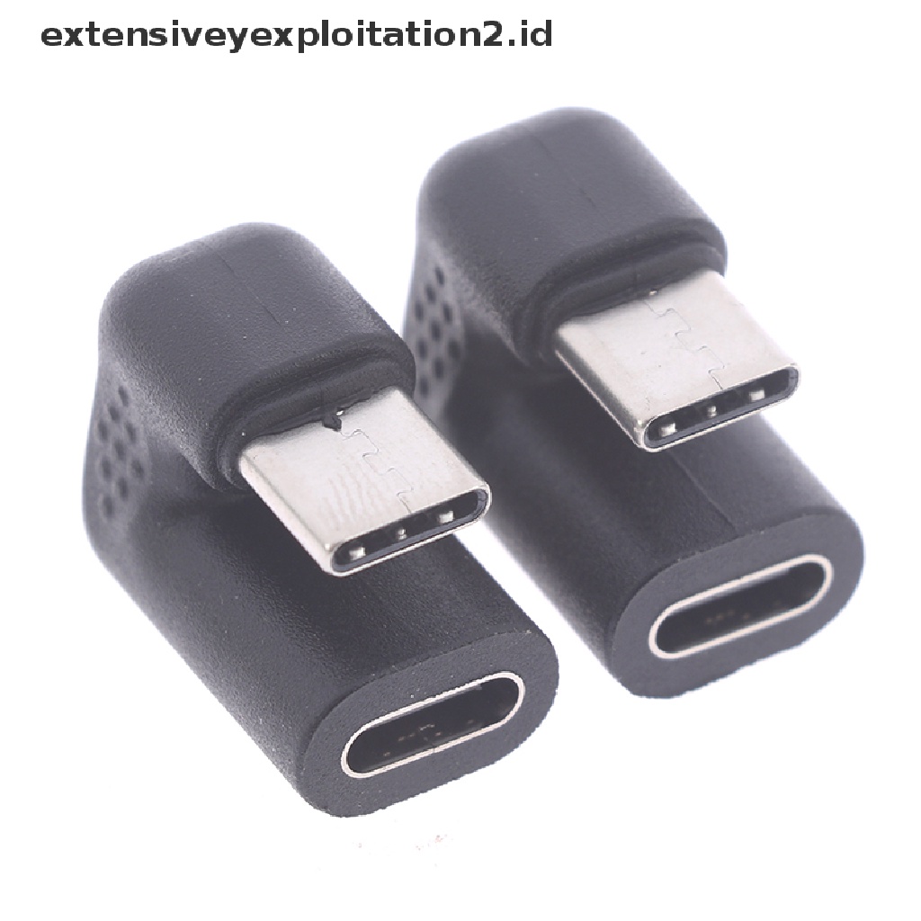 Adapter Usb 3.1 Tipe C Male Ke Female Sudut Kanan 180 Derajat