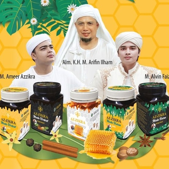 [BISA COD] Madu Az Zikra KEMASAN BARU Asli 100% Hitam / Super / Manis / Herbal / Hutan + Brosur