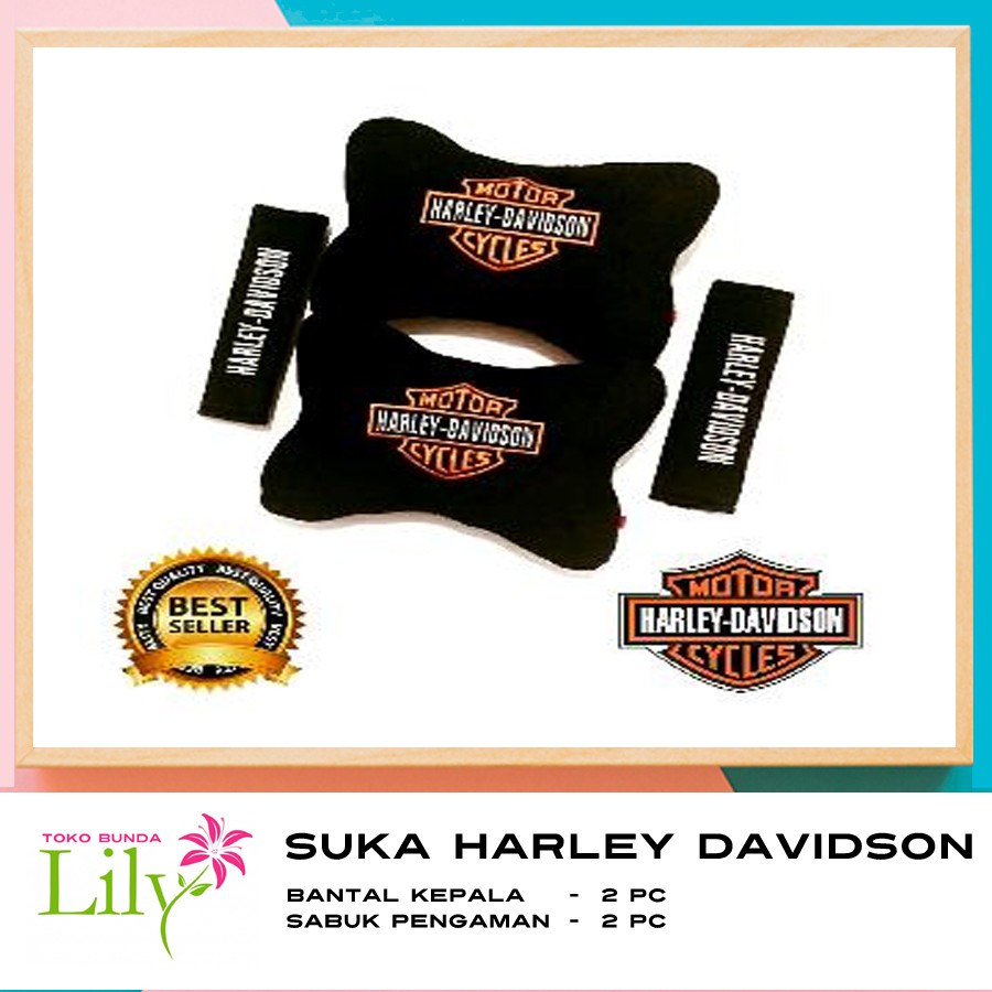 Suka Harley Davidson Aksesoris Bantal Mobil Harley Davidson 2 in 1