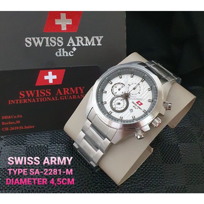 JAM TANGAN PRIA CHRONO SA-2281 SILVER ORIGINAL