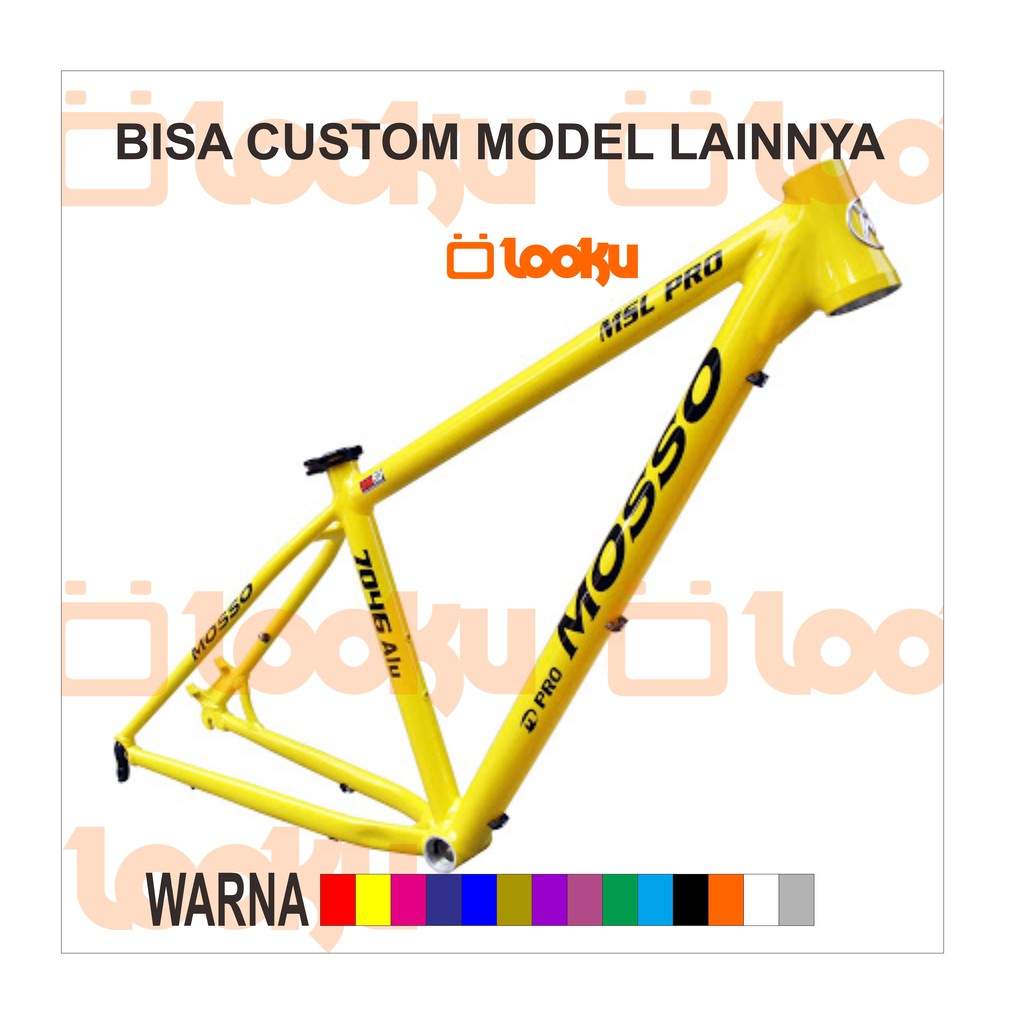Stiker sticker Mosso MTB Sepeda Custom decal frame