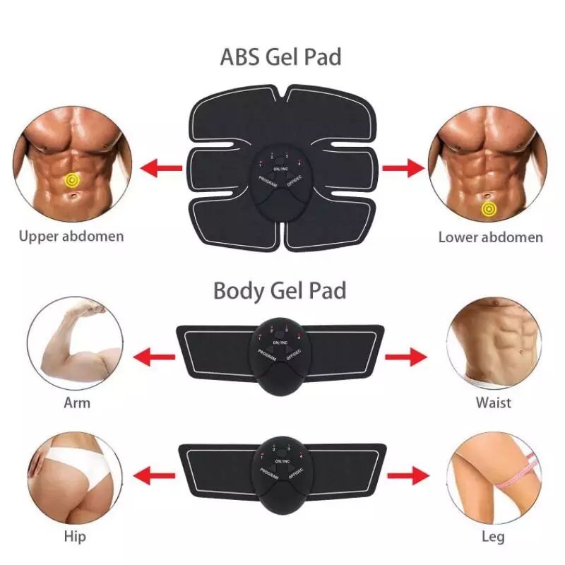 Training Fitness Gear Abs Stimulator Gym Penghancur Lemak Sixpad