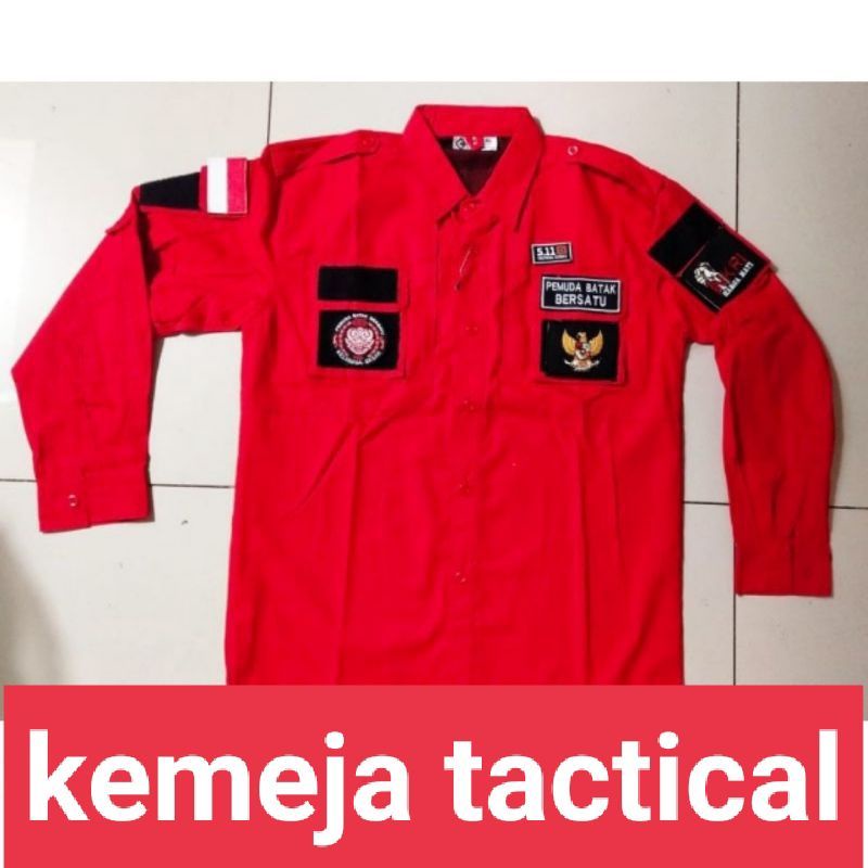 Kemeja tactical pemuda Batak bersatu baju tactical pemuda batak bersatu seragam tactical pemuda bata