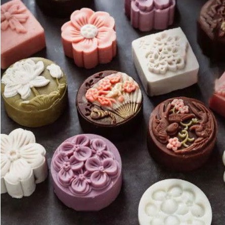 CETAKAN KUE BULAN 150GR (4CETAKAN) BUNGA