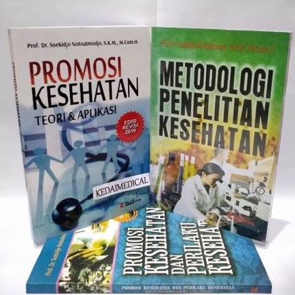 PAKET 3 BUKU SUKIJO METOPEN KESEHATAN, PROMOSI KESEHATAN PUTIH,DAN PERILAKU KESEHATAN BIRU