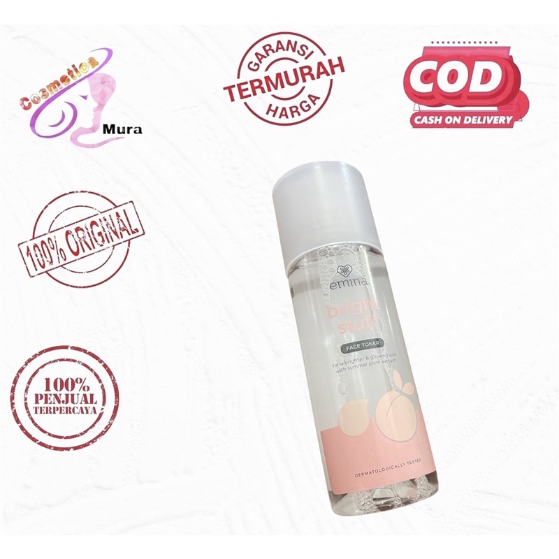 [ toner 100 ML ] emina bright stuff toner 100 ML besar - toner wajah + penyegar emina bright stuff