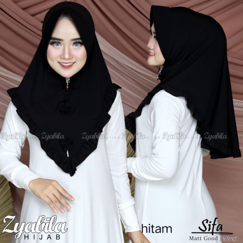 jilbab hijab kerudung bahan Jersey super bran original zyabila hijab BISA COD