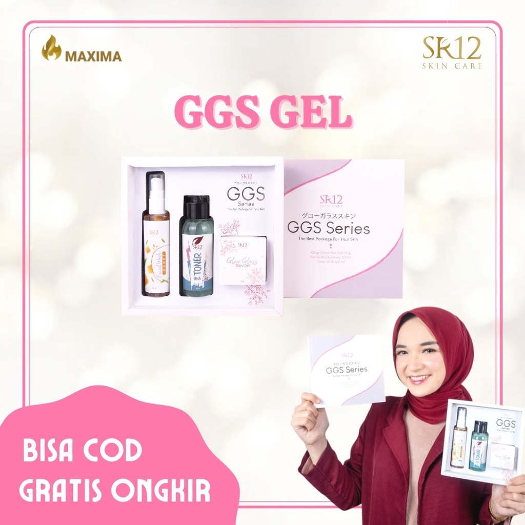 GLOW GLASS SKIN SERIES SR12 CREAM PEMUTIH BPOM GGS GEL RED JELLY PAKET GLOWING