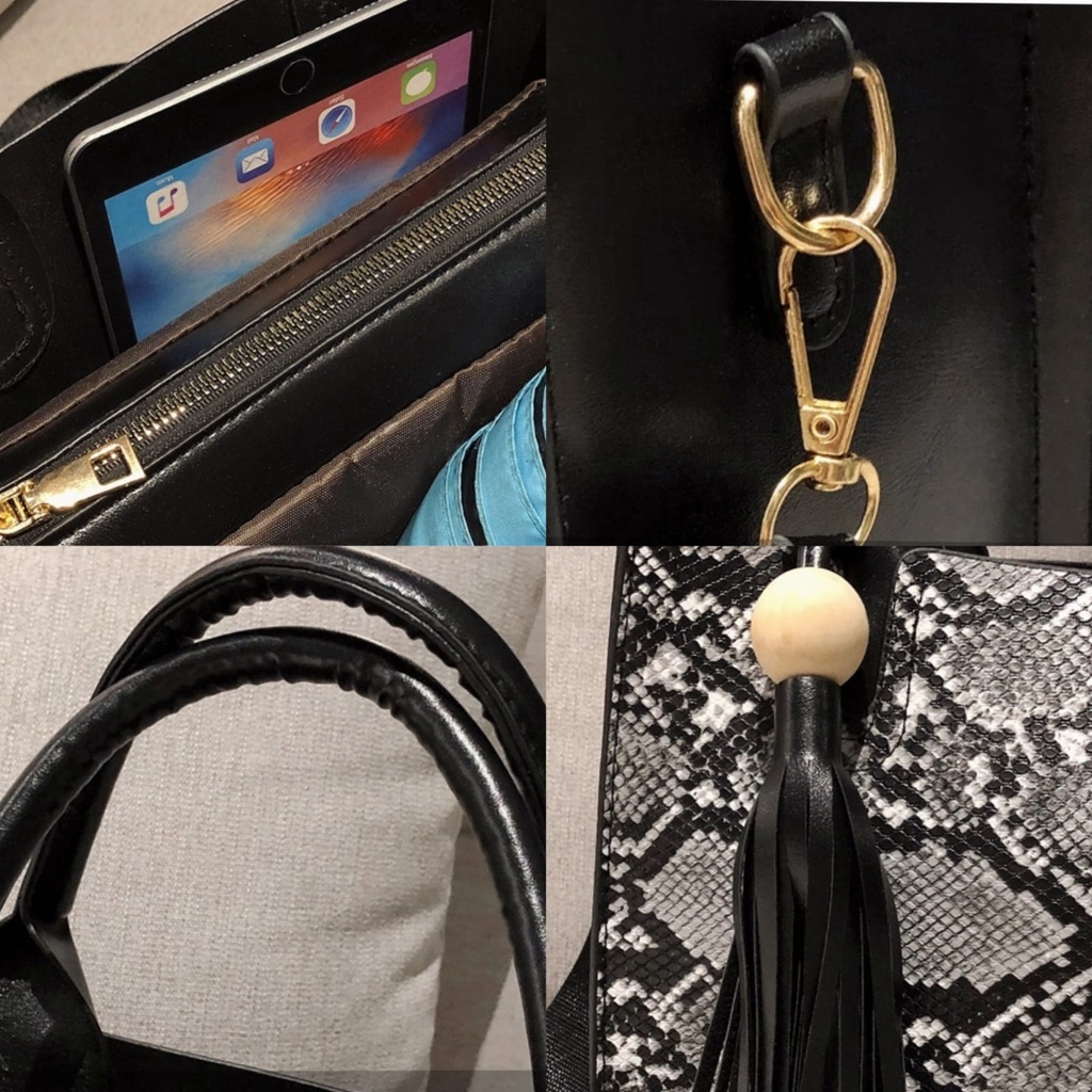 TAS SELEMPANG WANITA IMPORT PREMIUM MOTIF KULIT ULAR HITAM GALZA TA607B5 SHOULDER BAG HANDBAG SLING BAHU CEWEK BRANDED BATAM ORI KEKINIAN FASHION KOREA MURAH