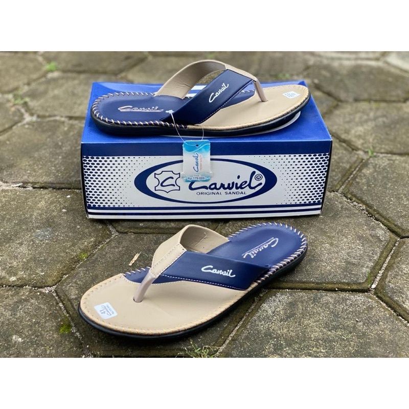 Sandal Jepit Pria CARVIL  Sandal Casual Pria Jahit Terbaru
