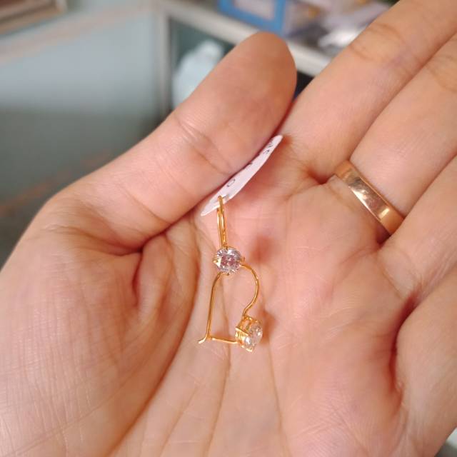 Anting Desi Mata 1 Emas Asli Untuk Anak Remaja dan Dewasa Anting Wanita Emas Asli Murah Anting Simpe