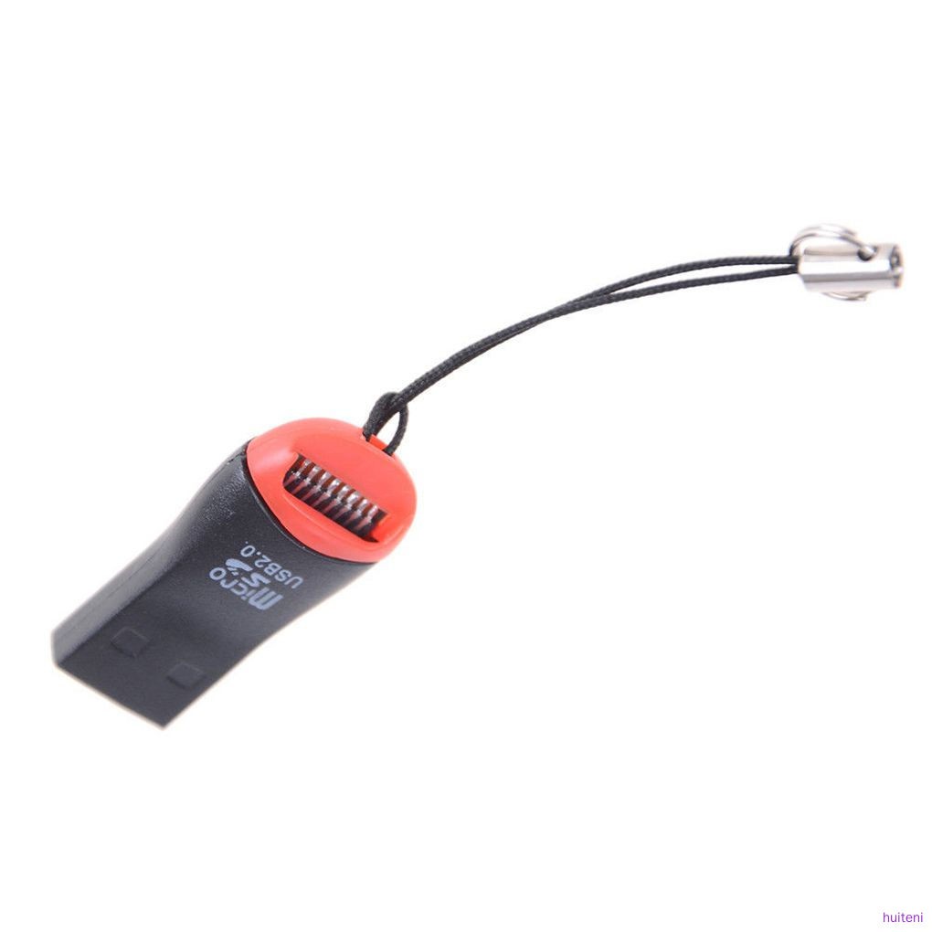 Mini Lanyard Memory Card Reader Adapters To USB 2.0 Adapter Replacement for Micro SD TF Card  huiteni
